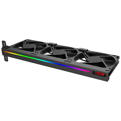 TEUCER VC-C270 Auxiliary PCI Case Ball Bearing Plastic Heatsink for Graphics Card Cooler Efficient CPU Computer Cooling Fan