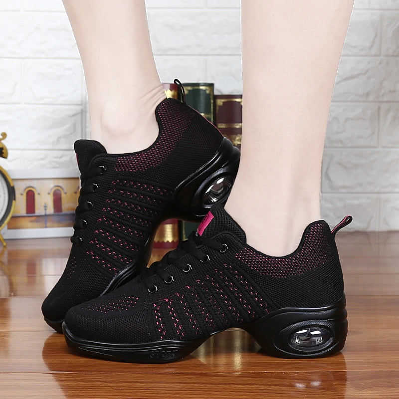 Height Increasing Mesh Zapatos Deportivos Lace-up Casual Walking Style Shoes Platform Dance Sports Shoe Women Ladies Sneakers