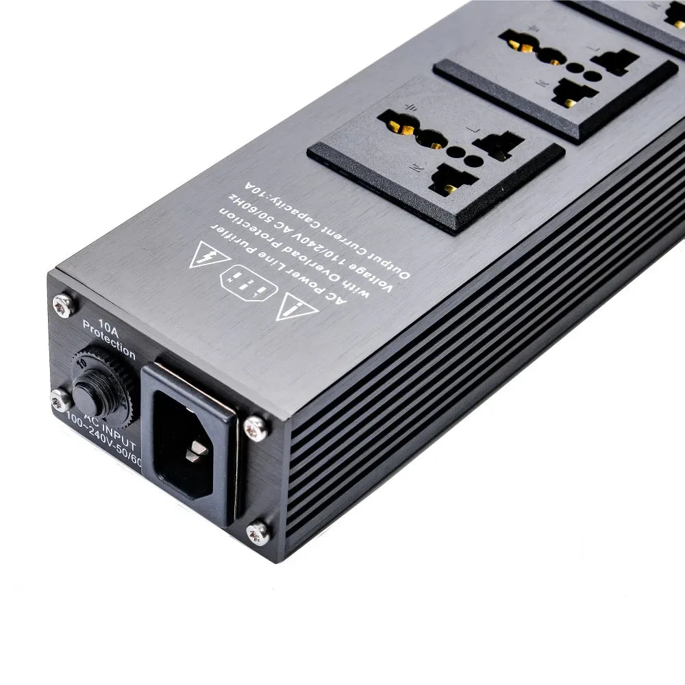 Matihur MT-102 Audio Noise AC Power Filter Power Conditioner Power Purifier Surge Protection with EU Outlets Power Strip hifi