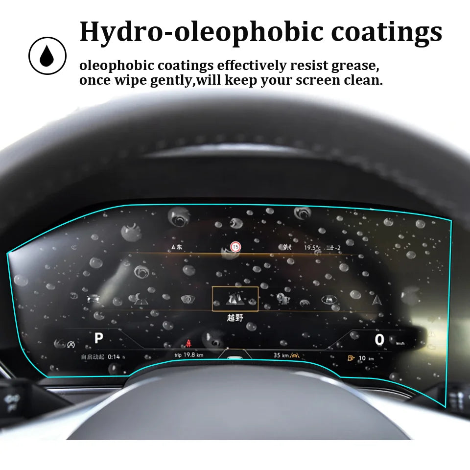 Volkswagen Touareg 2019 2020 Dashboard Panel Digital Cockpit Protector GPS Navigation Screen Tempered Glass Film Display Screen