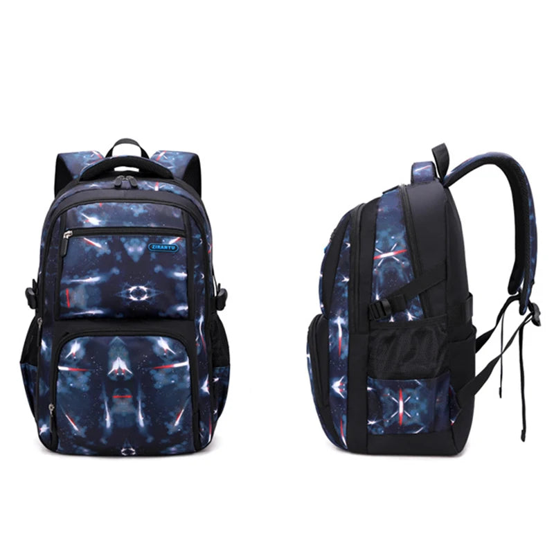 Teenagers Backpacks Boys Fashion Star School Bags Children Travel Bag Kids Knapsack Primary School Backpack Students Bag 9-16Y