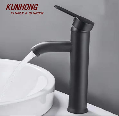 UPC Brushed Nickel Stainless Steel  Bathroom Basin Faucet Tap Single Handle Cold and Hot Water Mixer Torneiras Banheiro