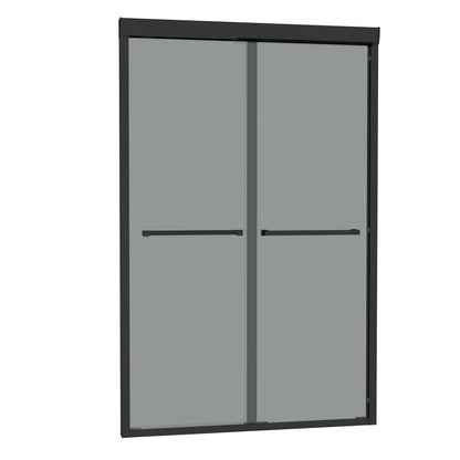Factory Direct Sale Custom 48" X 76" Luxury Top Quality Bypass Frameless Double Sliding Glass Bathroom Shower Door