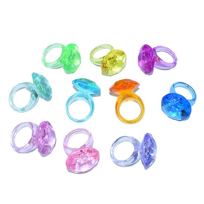 Acrylic Color Transparent Cute Children Play House Cartoon Resin Furniture Animal Decoration