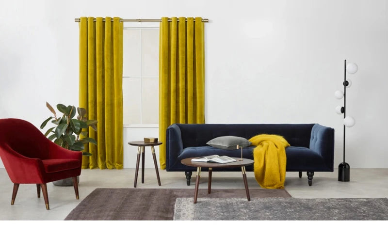 High Shading Velvet Blackout Curtain For Bedroom Insulating Modern Style Windows Living Room Curtain Home Decoration Custom Made