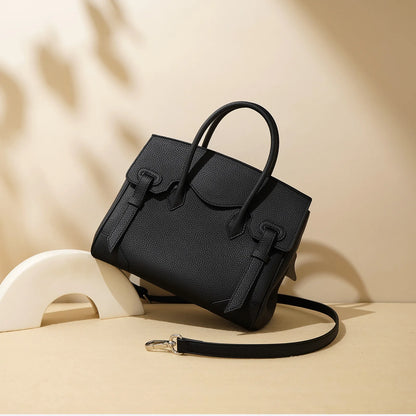Autumn Winter Togo Top Cowhide Platinum Bag Stylish Luxury Crossbody Commuting Handbag Tote Versatile Leather Lining for Gifts