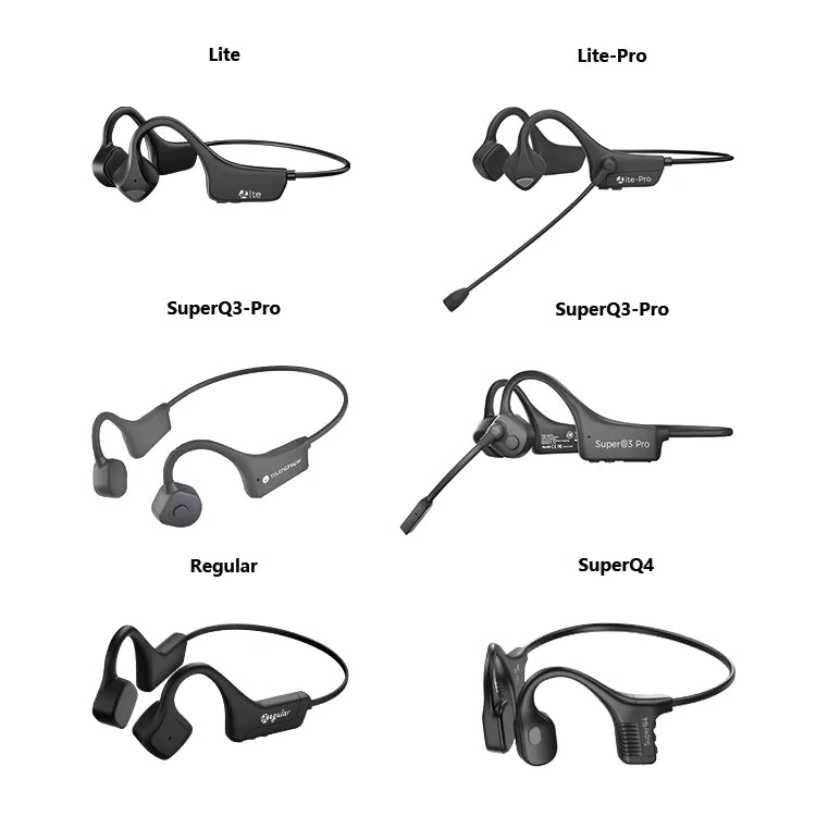 Customized Blue IPX4 V5.0 PC 8 Hour Wireless Ear Clip AI Earphones  Headphones Headset for Waterproof  Special