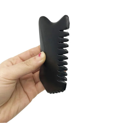 Guasha Comb Massage Guasha Board Jade Gua Sha Scraping Black Bian Stone Gua Sha Tool