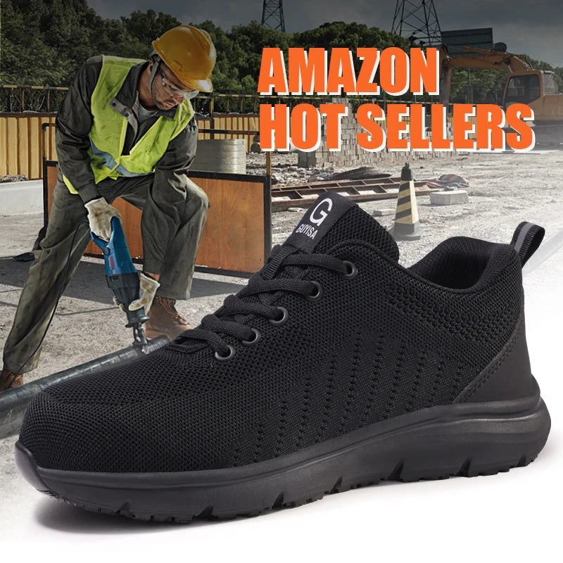 GUYISA  Popular New Trend Brand Factory Directly Supplies Waterproof Non-slip SRC Safety Sports Shoes
