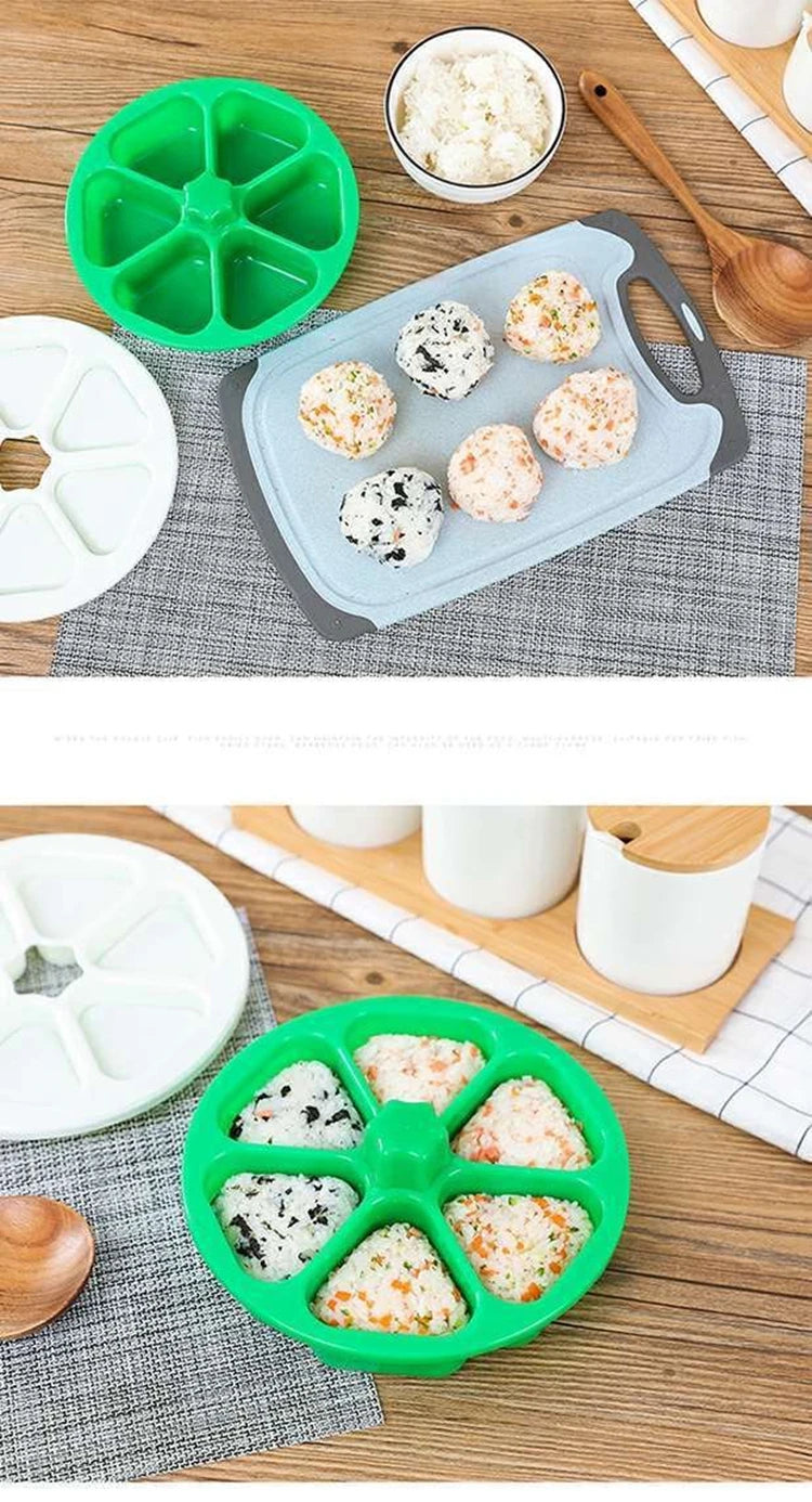 Newest DIY Sushi Mold Onigiri Rice Ball Food Press Triangular Sushi Maker Mold Sushi Kit Japanese Kitchen Tools Bento Box