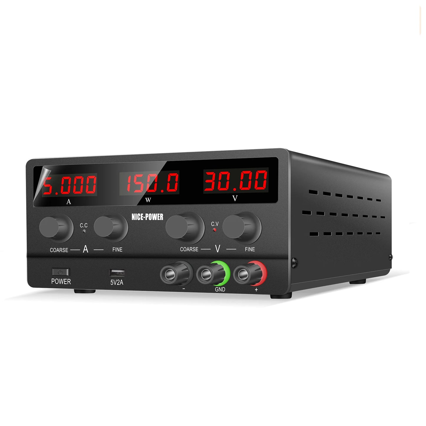 NICE-POWER SPS-H305 Black 30V 5A Repair Usb Switching Variable Adjustable Digital Bench Mini Voltage Dc Power Supply