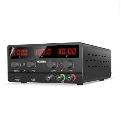 NICE-POWER SPS-H305 Black 30V 5A Repair Usb Switching Variable Adjustable Digital Bench Mini Voltage Dc Power Supply