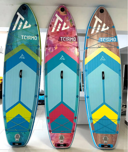 EU Dropshipping Weihai Factory Stand up Paddle Board Waterplay Surfing 33'' Ultra Wide Inflatable sup Board with Accessories