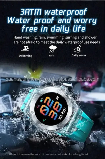 Best Quality 3ATM Waterproof Smart Watch Sleep Tracker QC F17 TK19 TFT Crystal Transparent Silica Gel Material Call Reminder