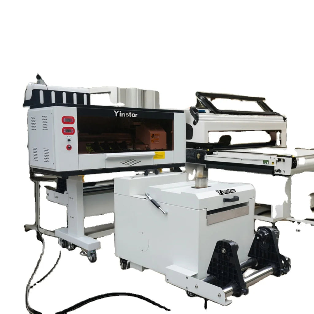 Yinstar A3 30cm DTF Printer 2 Heads I3200A1 DTF 12 Inch Powder Shaker Machine Home Use Automatic