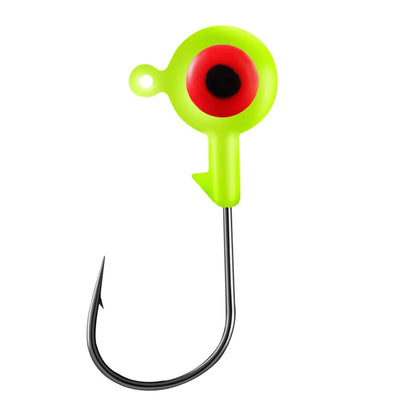 FTK Carbon Steel Fishhooks Lead Head Jig for Carp Bass Fishing with Soft Lures Worm Hook for River Target Species Saltwater Fish