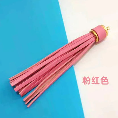 Length 10 cm Leather Tassel Artificial Leather Fringe for Festival Hangings Lantern Bag Bracelet Accessaries