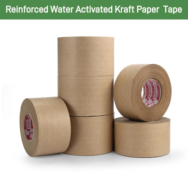 Customized Eco Friendly Degradable Self-adhesive Water Activated Kraft Packing Tape Manufacturer