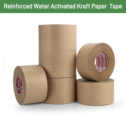 Customized Eco Friendly Degradable Self-adhesive Water Activated Kraft Packing Tape Manufacturer