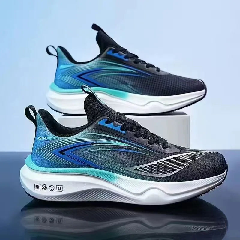 New Men's Breathable Mesh Sports Shoes Thick Sole Sports Shoes Men's Casual Running Shoes