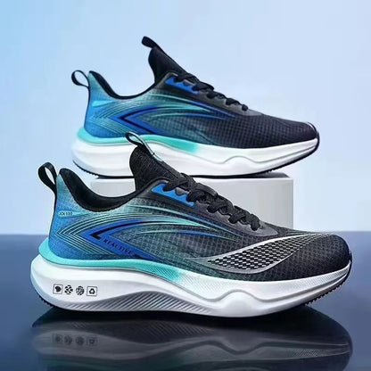 New Men's Breathable Mesh Sports Shoes Thick Sole Sports Shoes Men's Casual Running Shoes