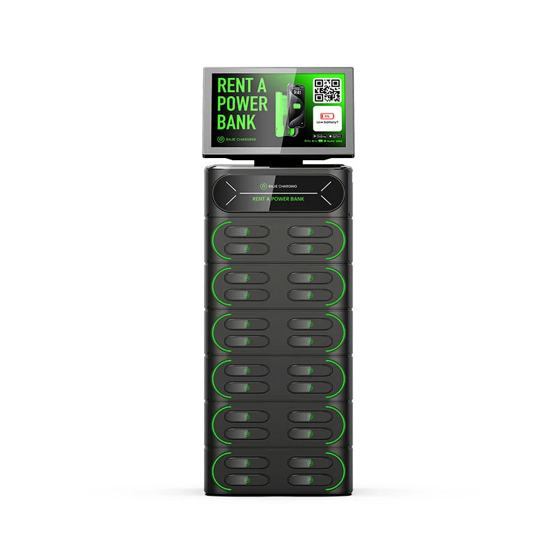 Integrated 24 Slot Fast Charger Vending Machine Share Power Bank Power Station Dropship Cell Phone Chargers Convenient Charging