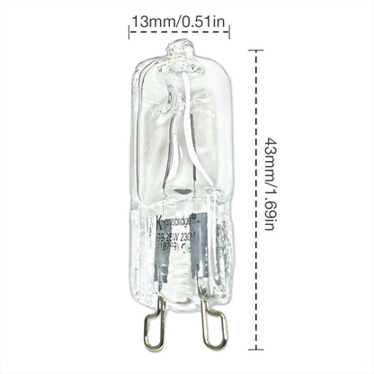 G9 Halogen Light Bulbs 110v 220v 25W/ 40W e27 Oven Bulb Lamp Warm White For Home Kitchen Refrigerators Ovens