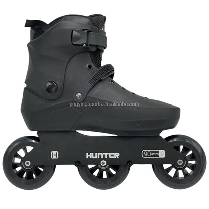 Aluminum 4 Wheels 3 Big Wheels Switched Roller Shoes Speed Inline Alu Alloy Frame