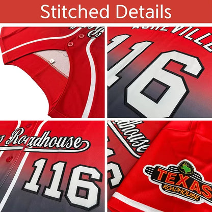 Men's Personalized Breathable Stylish Gradient Baseball Jerseys Custom Professional Game Baseball Jerseys Basketball Jerseys