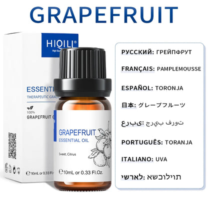 HIQILI Best Essential Oils ,100% Pure Nature for Aromatherapy | Humidifier, Massage,Diffuser, Skin & Hair Care,Perfume DIY-10ML