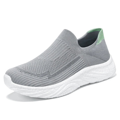 Y New Casual Flying Weaving Running Shoes Soft Sole Lazy Shoes Trendy Slip-on Sneakers for Man and Women