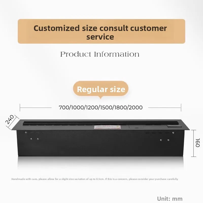 1 Home 3D Atomized Fireplace European Decoration Embedded Electronic Fireplace Simulation Flame Internet Celebrity TV Cabinet