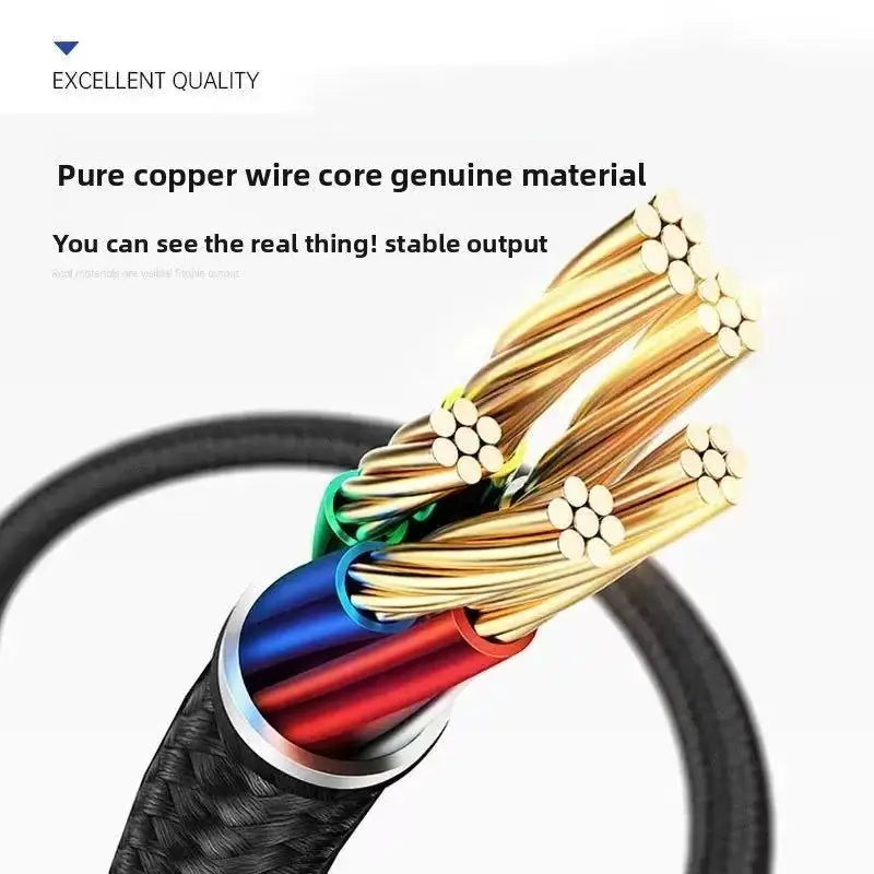 Wholesale Nylon Braided 5A USB Fast Charging 3A Data Transmission Cable 1M Length Micro Cable for Mobile Phones Electronics