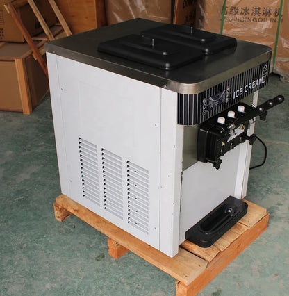 YINSHUO New 3 Flavors Soft Ice Cream Machine Gelato Maker Frosting Machine