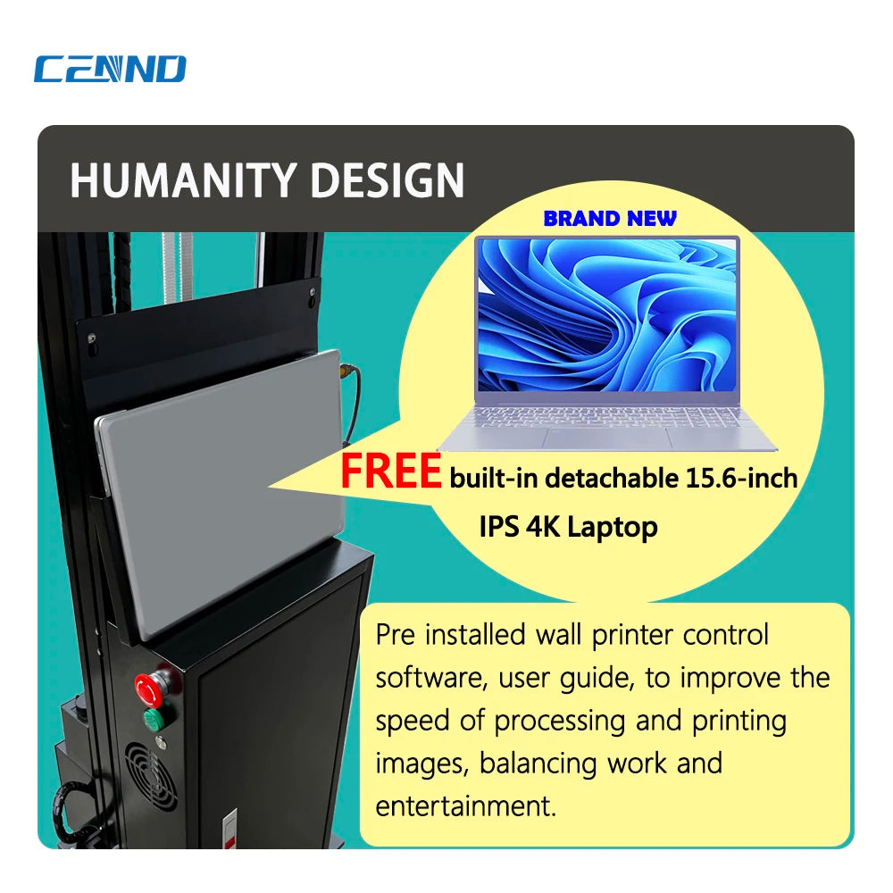 LC-A2C 3D UV Wheel Wall Flatbed Printer DX10 Print Head Portable Semi-Automatic Wall Pen 6-color UV Inkjet Printer