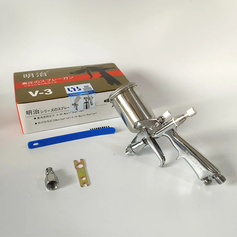 Small Caliber Paint Spray Gun V3 Pneumatic Spray Gun Arts and Crafts Spraying 0.5/0.8 Caliber Automotive Interior