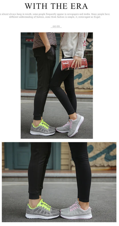 2026 NEW KJ 2024 Fashion Breathable Mesh Walking Vulcanized Shoes Women's White Sports Shoes Women's Tennis Women's Fitness