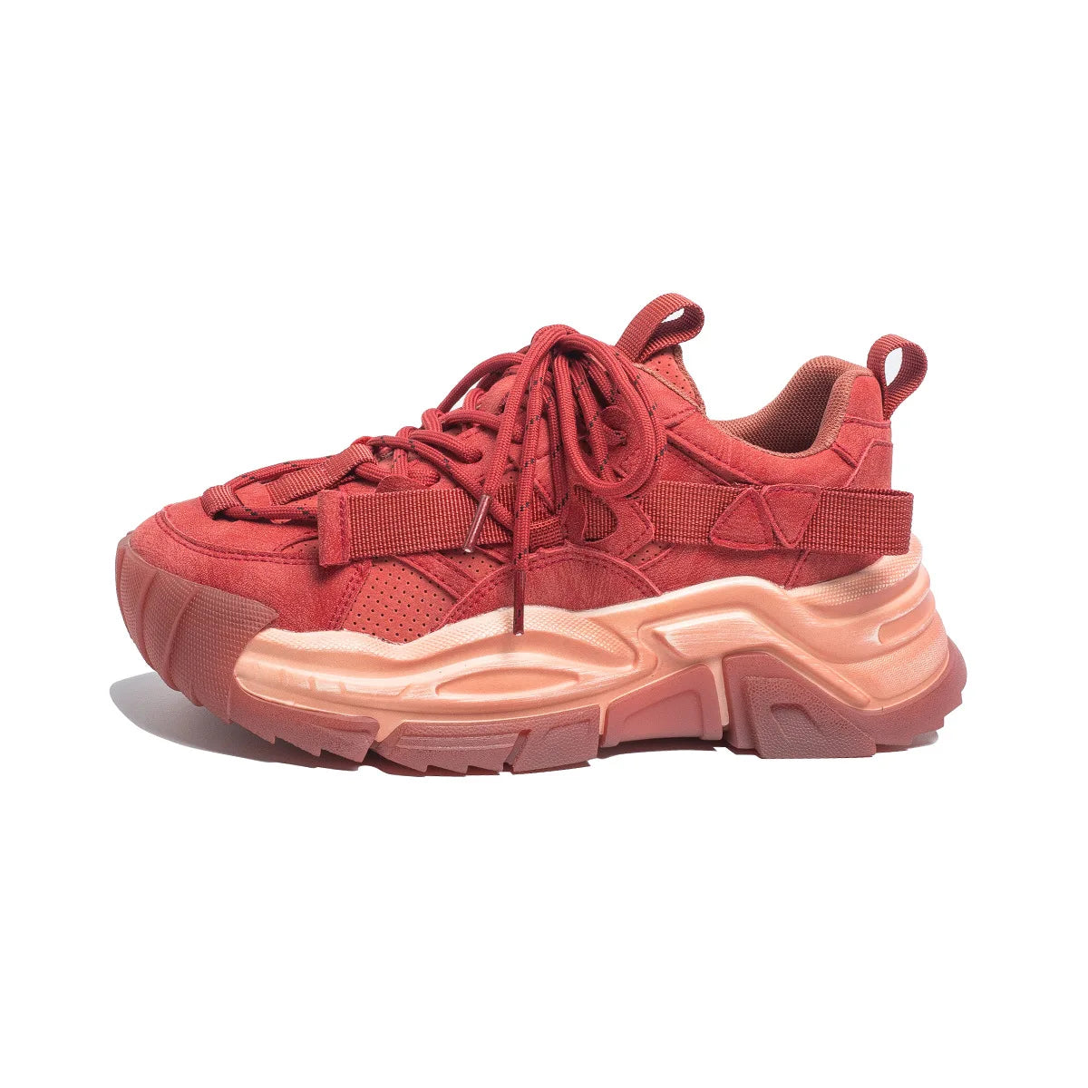 Spring Lady Women S Casual Shoes Red Walking Style Shoes Women Shoes 2024 New Design Sport Sneakers Real Leather
