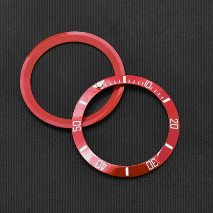 Red Ceramic Bezel for Water Ghost Series Watch Ceramic Bezel Water Ghost Bezel OD 38mm ID 30.7mm