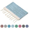 Wholesale Turkish Jacquard Cotton Rectangle Kitchen Towel Quick-Dry Embroidered Tassel Design Floral Pattern Home Bath Use