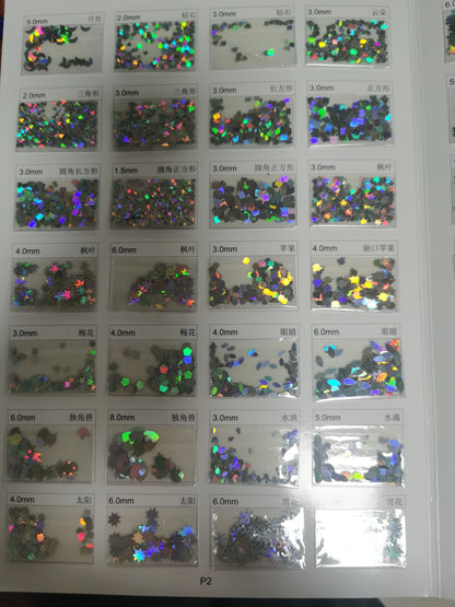 Prime Quality Wholesale PET Glitter Shapes Holographic or Iridescent Chunky Mixes Hexagon Glitter