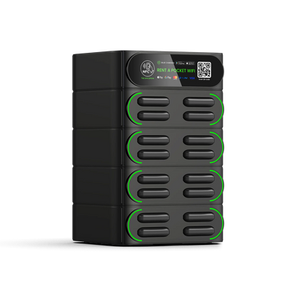 Bajie Charging Rental Station 16 Stack Sharing Power Bank Vending Machine with Mifi Fast Charger Mobile Phone Charging Station