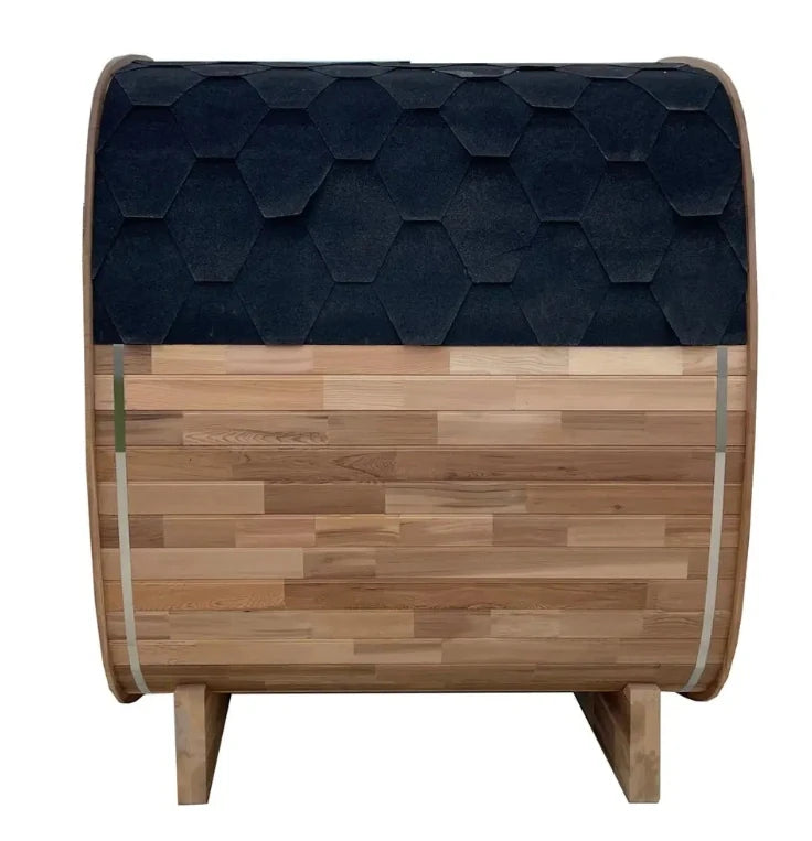 New Product on Sale Outdoor Red Cedar Sauna Traditional Steam  Garden Cube Sauna for 2-4 Persons with Heater