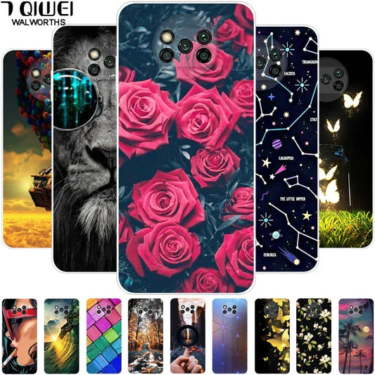 Phone Case For Poco X3 Pro Cover TPU Coque Cool Slim Clear Covers for Xiaomi Poco X3 NFC Case PocX3 X 3 Silicon Funda Cartoon