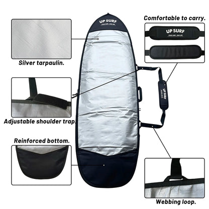 UPSURF Surfboard Travel Nylon Bag/Cover 5.4/5.8/6.0/6.4/6.8 600D Shortboard Bag