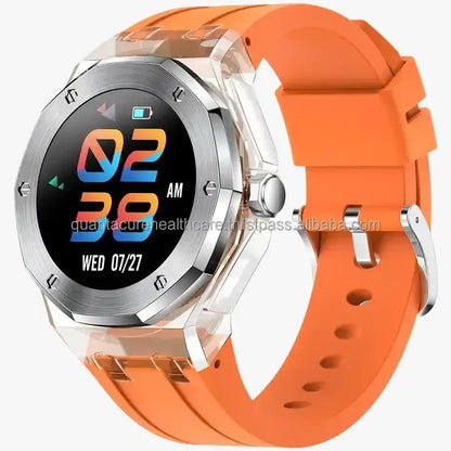 Best Quality 3ATM Waterproof Smart Watch Sleep Tracker QC F17 TK19 TFT Crystal Transparent Silica Gel Material Call Reminder