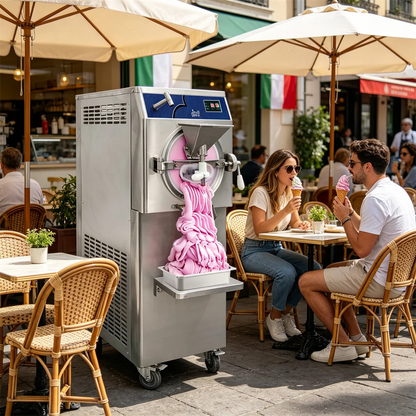 USA in Stock 56L/H Industrial Ice Cream Machine Hard Batch Freezer Gelato Italian Ice Creme Machine Commercial Ice-cream Maker