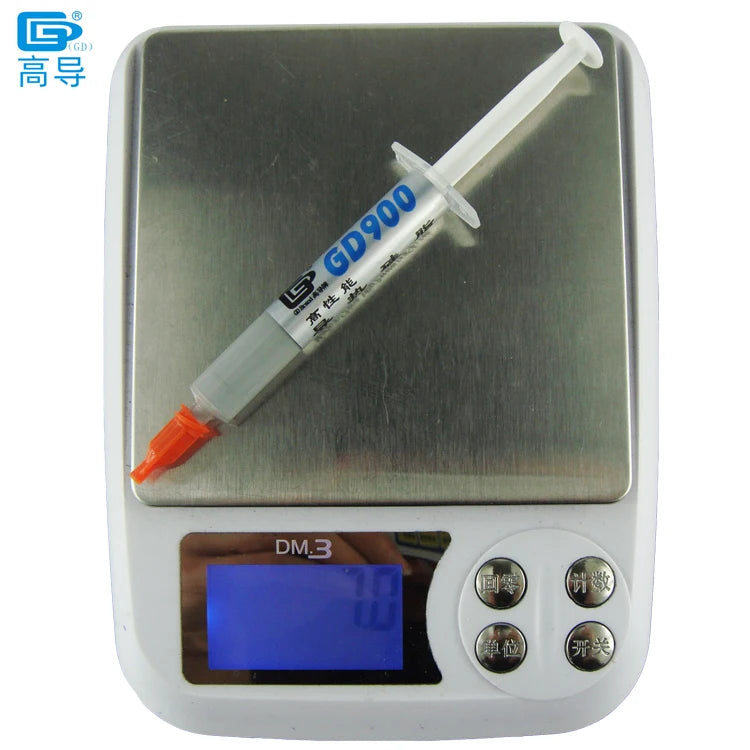 4 PCS Net 4 Grams Gray GD900 4.8W/M-K Thermal Conductive Grease Paste Silicone Plaster Heat Sink Compound for CPU Cooling Sheet
