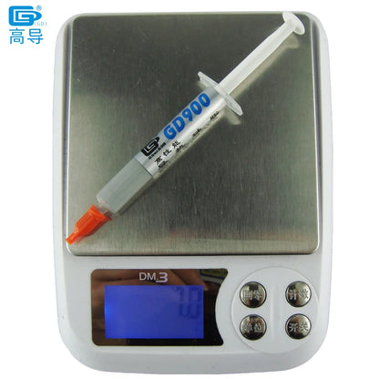 4 PCS Net 4 Grams Gray GD900 4.8W/M-K Thermal Conductive Grease Paste Silicone Plaster Heat Sink Compound for CPU Cooling Sheet