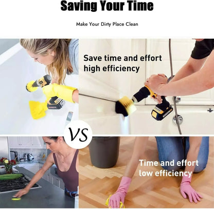 US Local Stock Ships in 24H 22pcs-set All Purpose Cleaning Kit Electric Drill Brush Attachment Set Power Scrubber Cleaning Tool